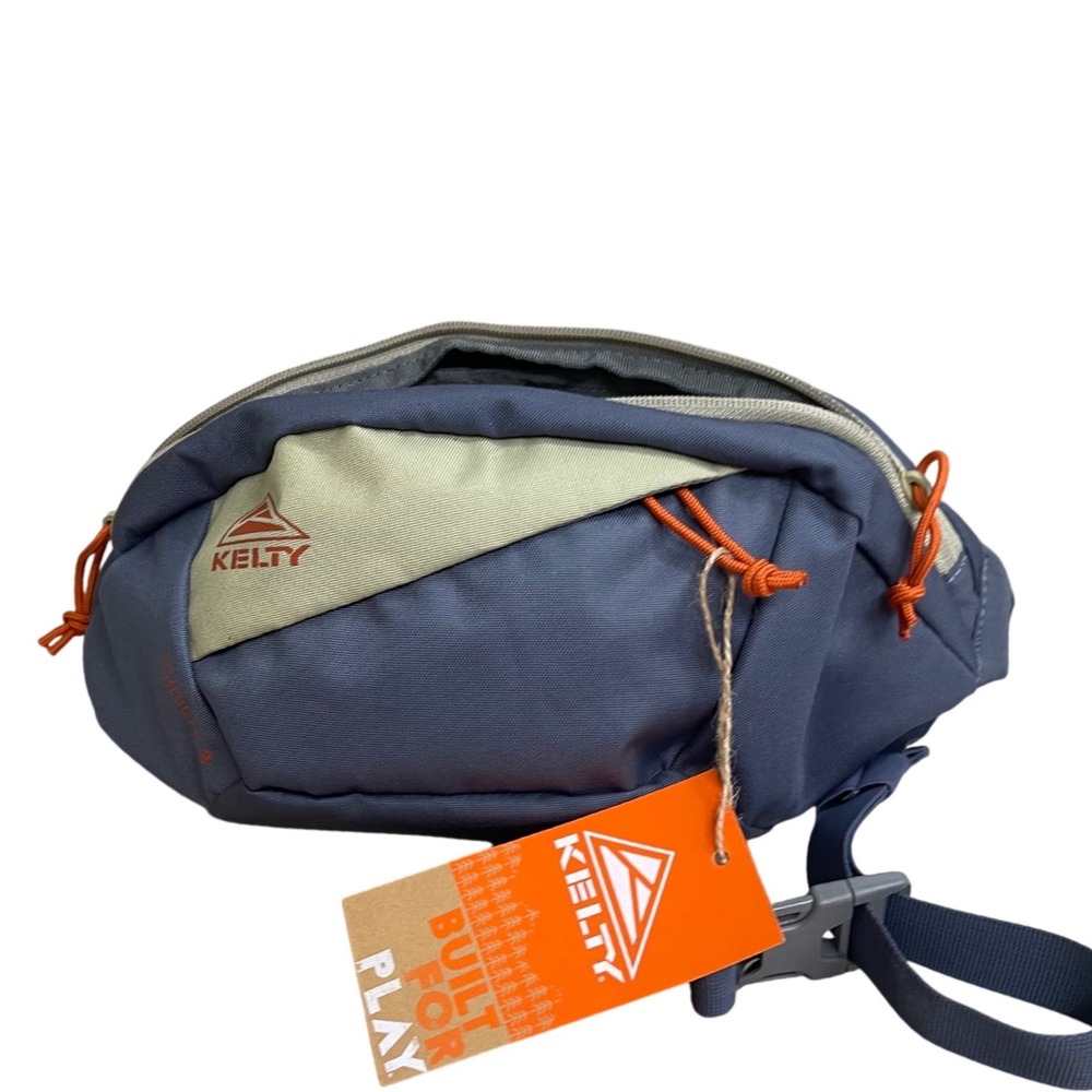Kelty Giddy 3 Hip Pack Blue Tan Orange Outdoor Hiking Waist Bag New with Tags